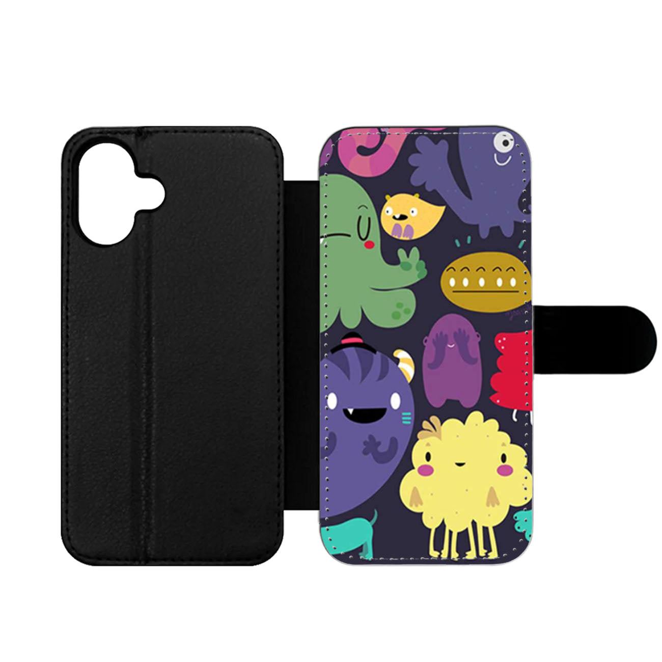 Colorful Creatures Wallet iPhone Case