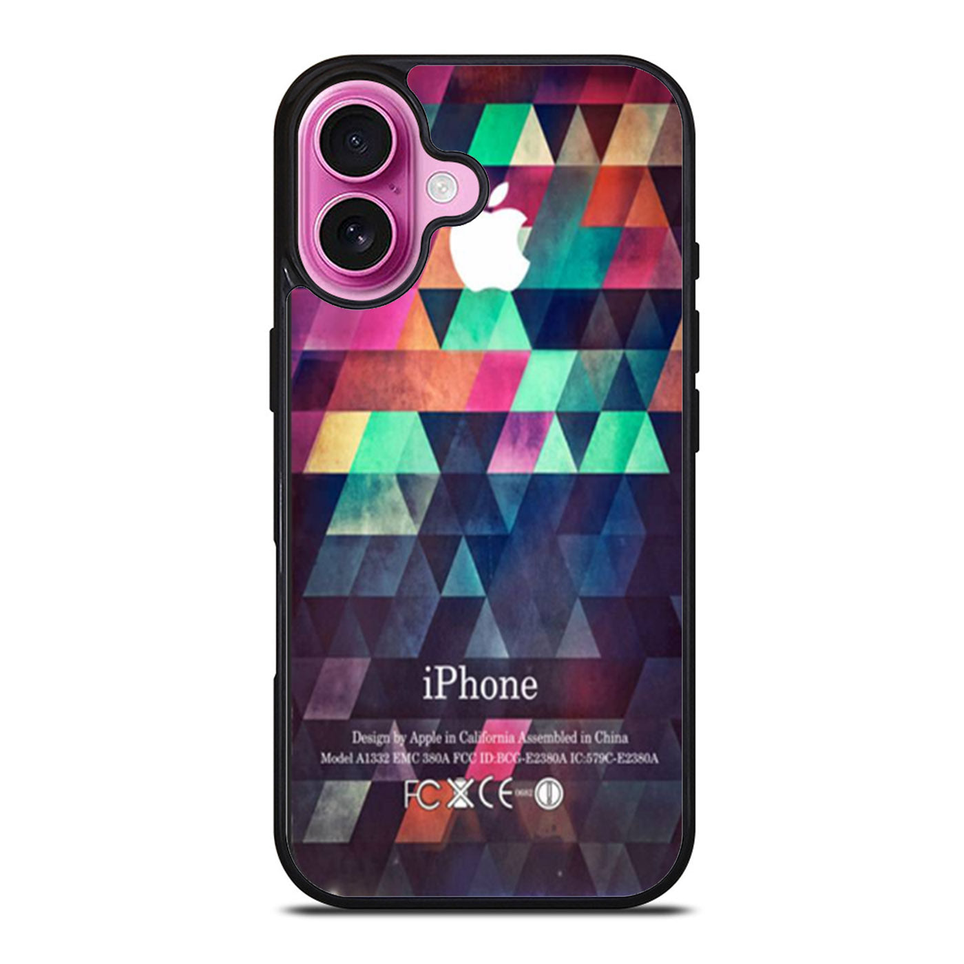 Colorful Triangle Apple Geometric iPhone Case Cover