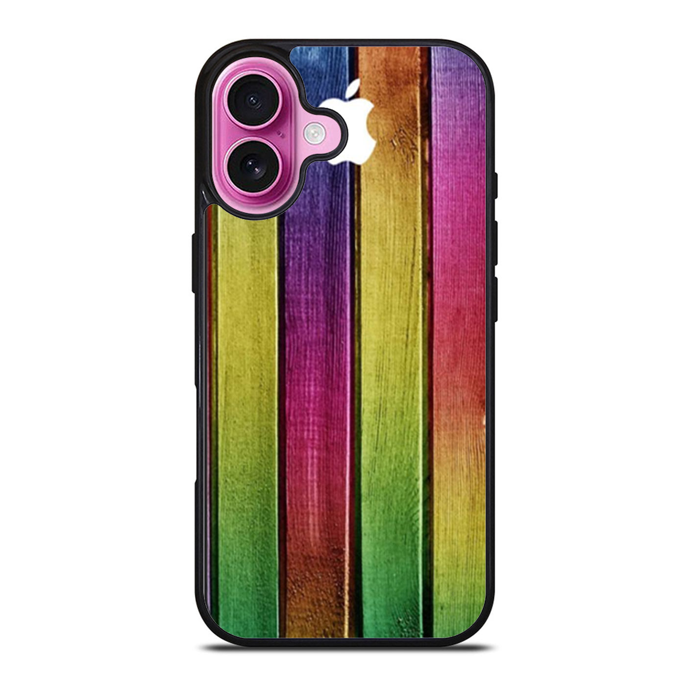 Colorful Wood Background iPhone Case Cover