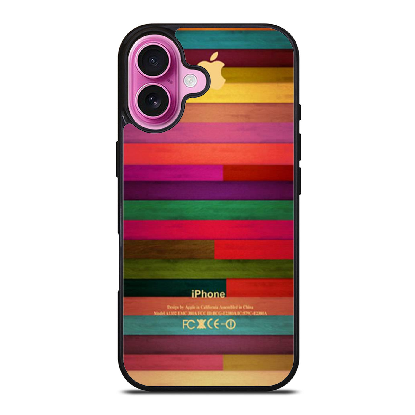 Colorful Wood Pattern iPhone Case Cover