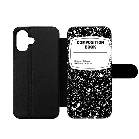 Composition Notebook Wallet iPhone Case