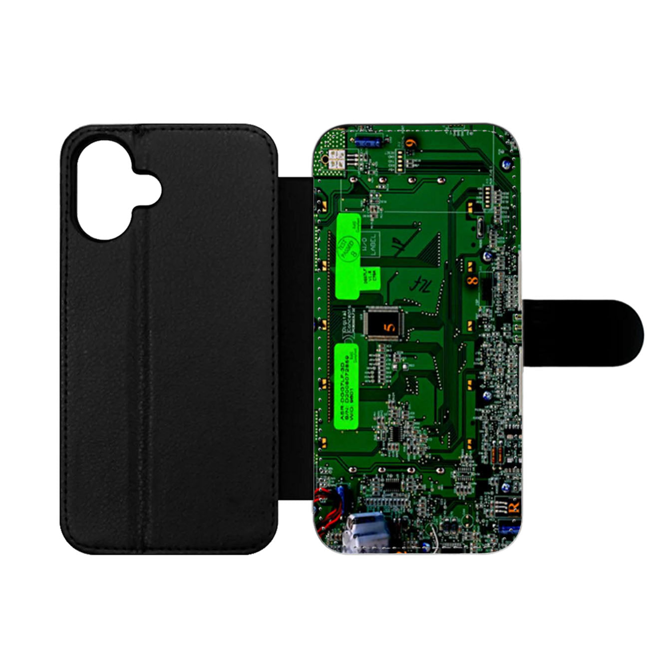 Computer Chip and Circuit Board Wallet iPhone Case