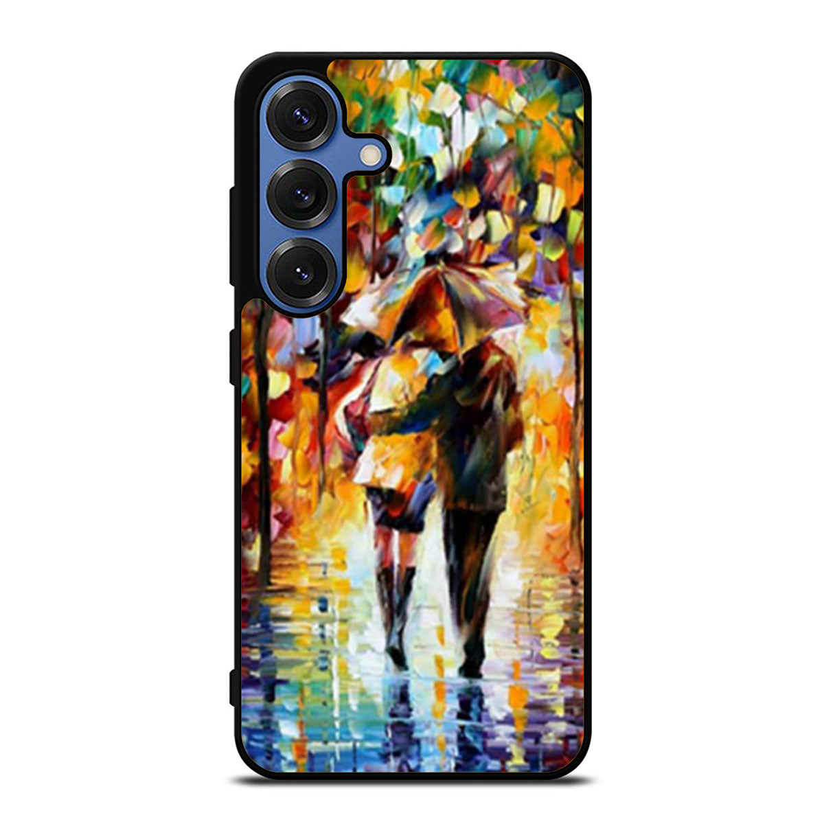 Couple Love Rain Road Art Samsung S25 Ultra Case