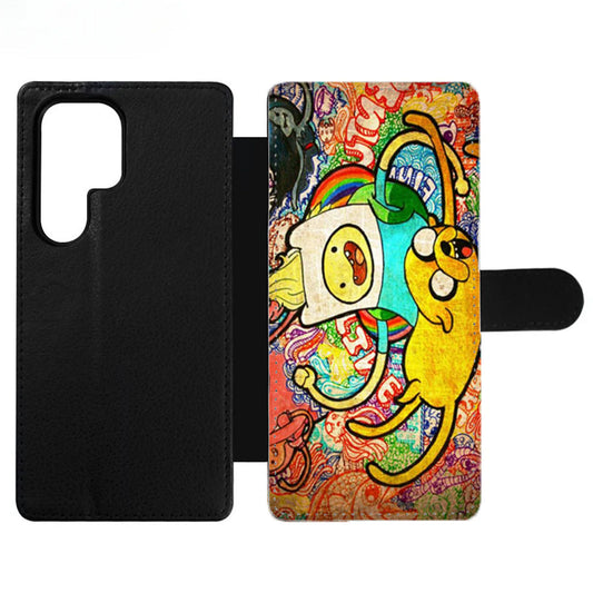 Crayon Adventure Time Wallet Samsung Case