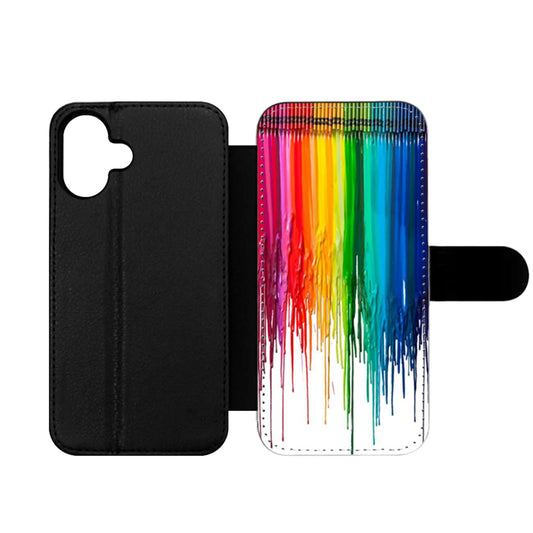 Crayon Melted Wallet iPhone Case