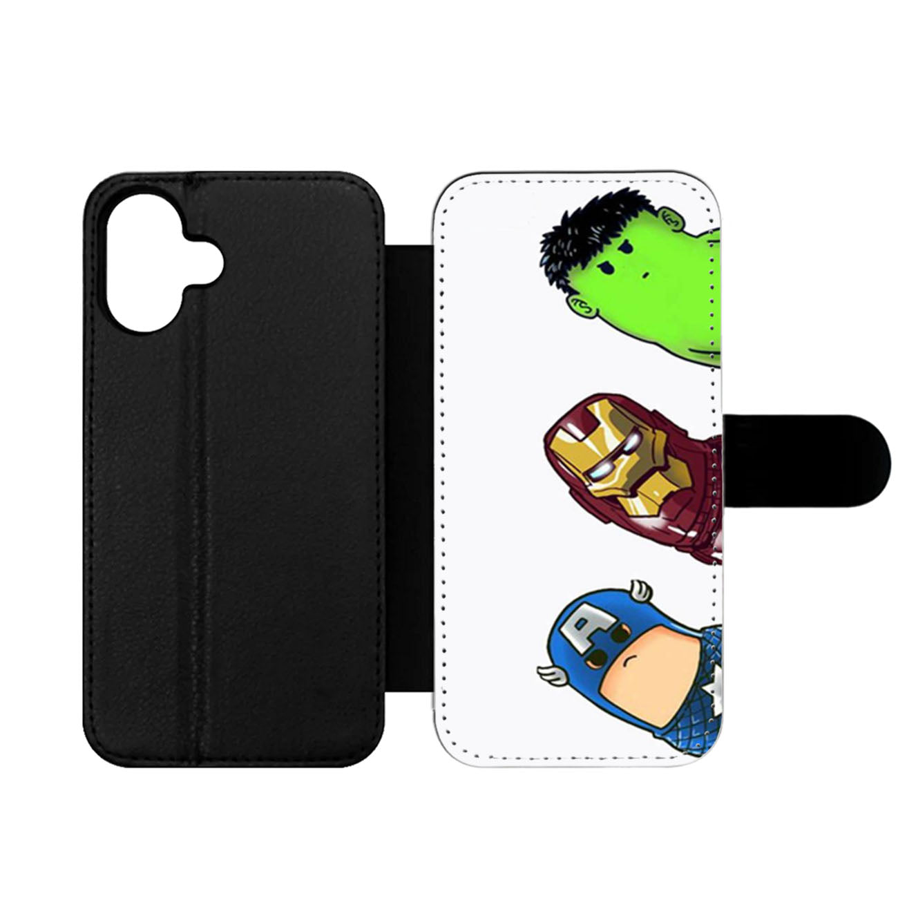 Crooked Neck Avengers Wallet iPhone Case