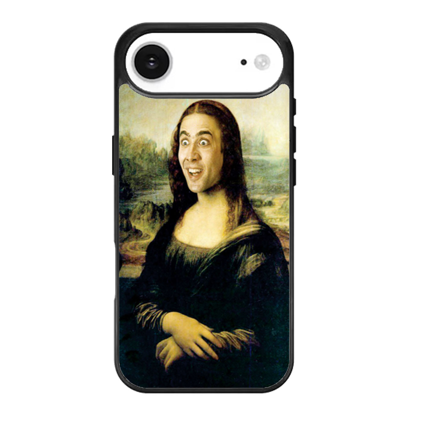 Cropped Nicolas Cage as Mona Lisa iPhone Air Case