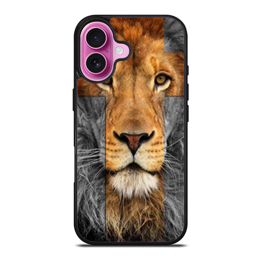 Cross Lion Face iPhone Case Cover