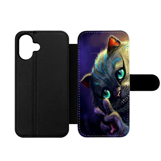 Cute Alice in wonderland cat disney Wallet iPhone Case
