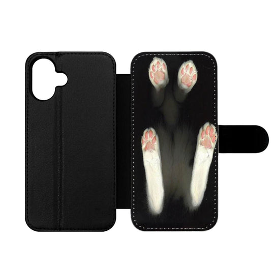 Cute Cat Feet Wallet iPhone Case
