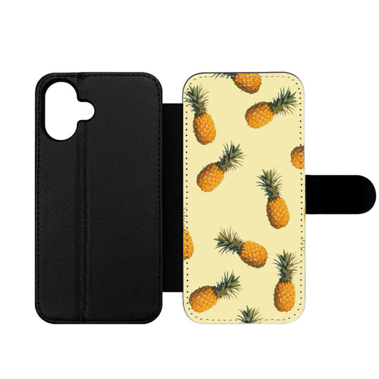 Cute Hipster Pineapple Wallet iPhone Case