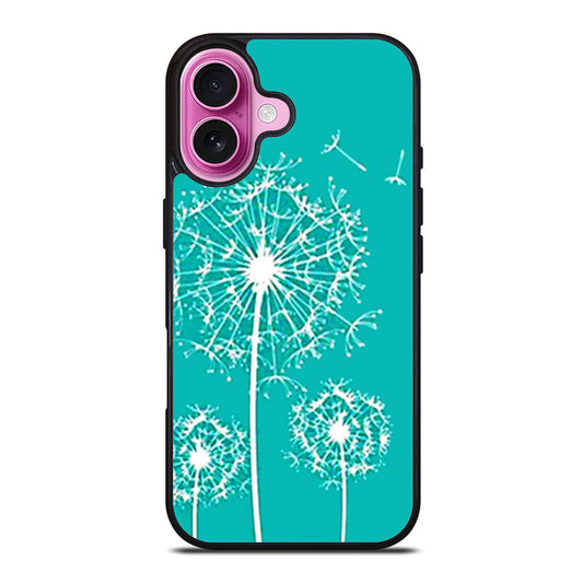 Dandelion Flowers On Tiffany Blue iPhone Case Cover