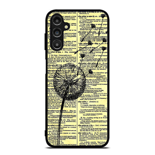 Dandelion On Vintage Dictionary Page Samsung A16 Case