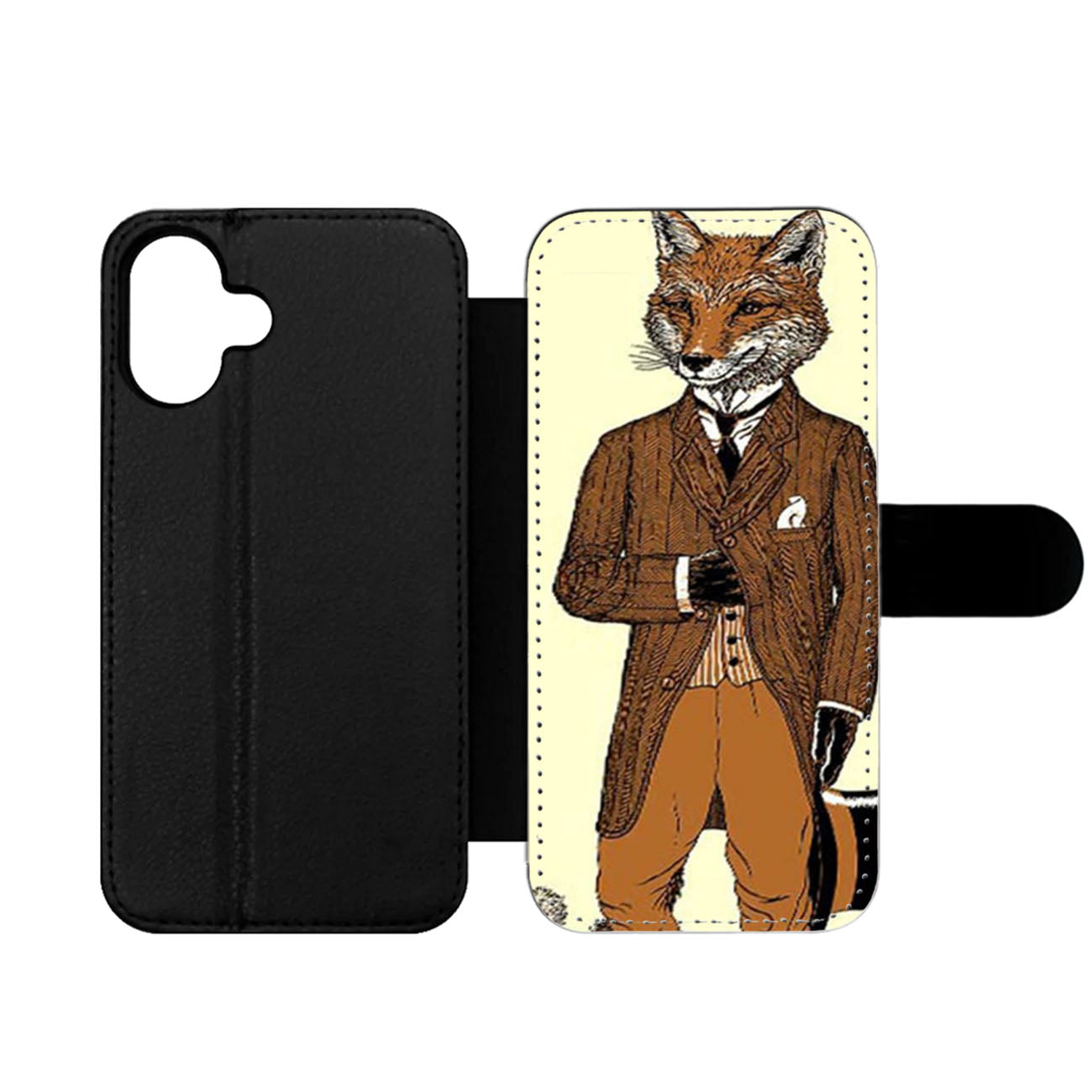 Dapper Fox Box Wallet iPhone Case