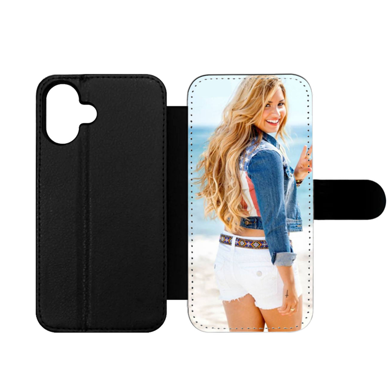 Demi Lovato Beach Wallet iPhone Case