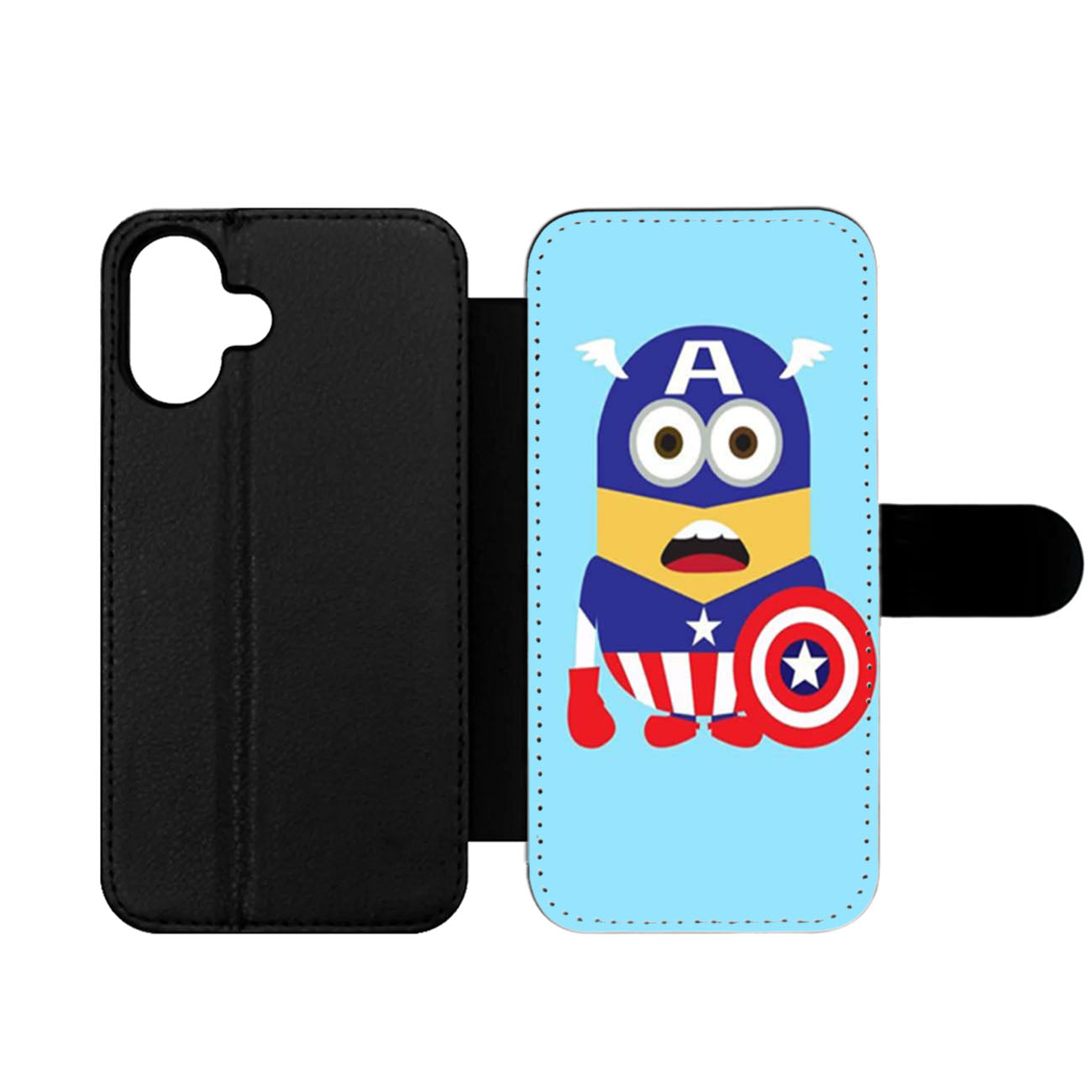 Despicable Me Captain America Wallet iPhone Case