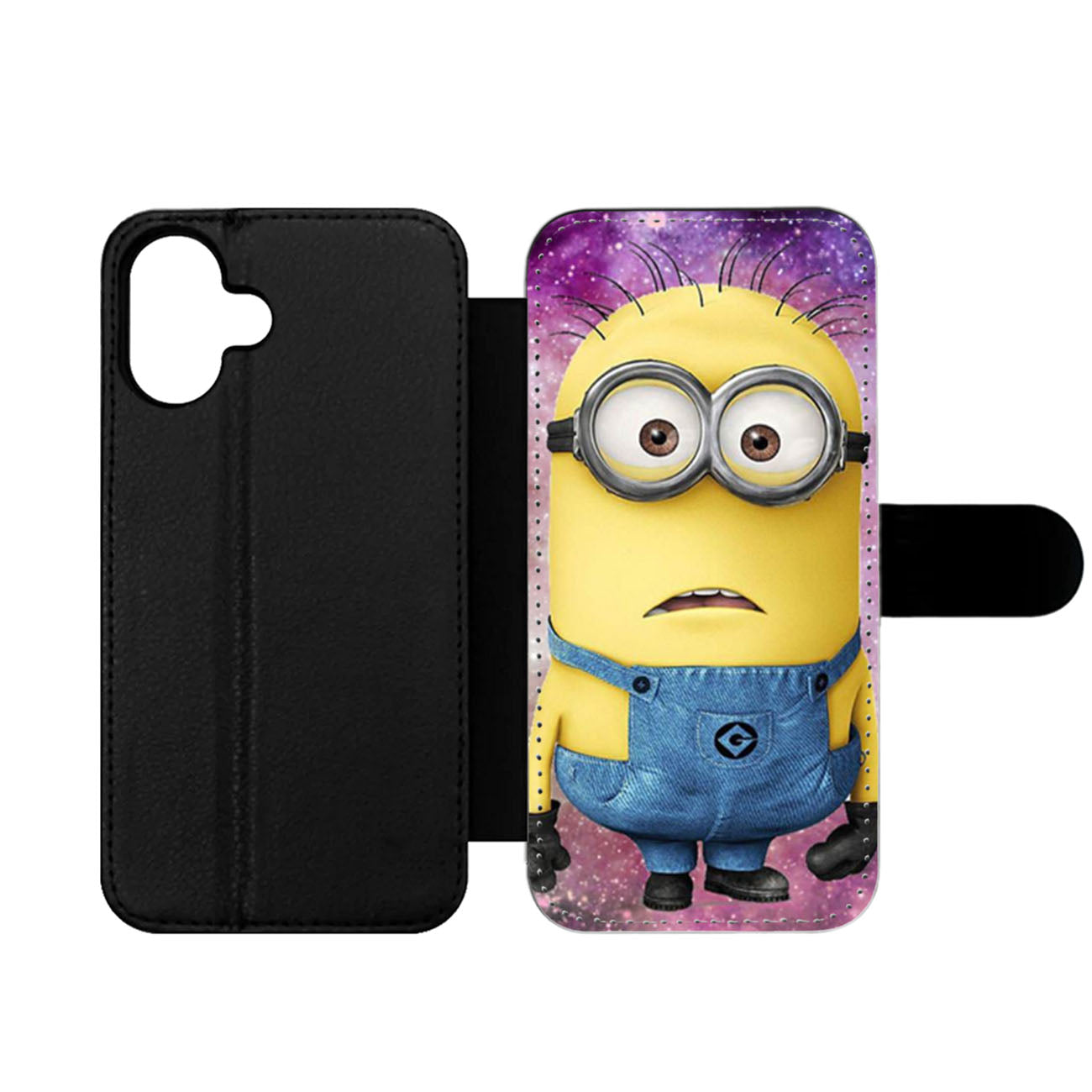 Despicable Me Minion Galaxy Nebula Wallet iPhone Case