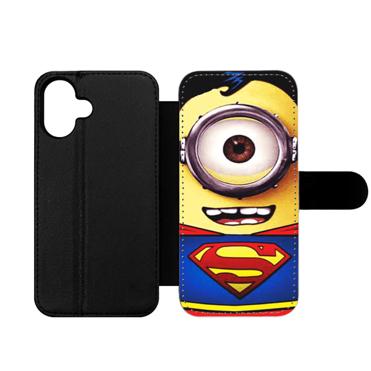 Despicable Me Minion Superman Harry Potter Wallet iPhone Case