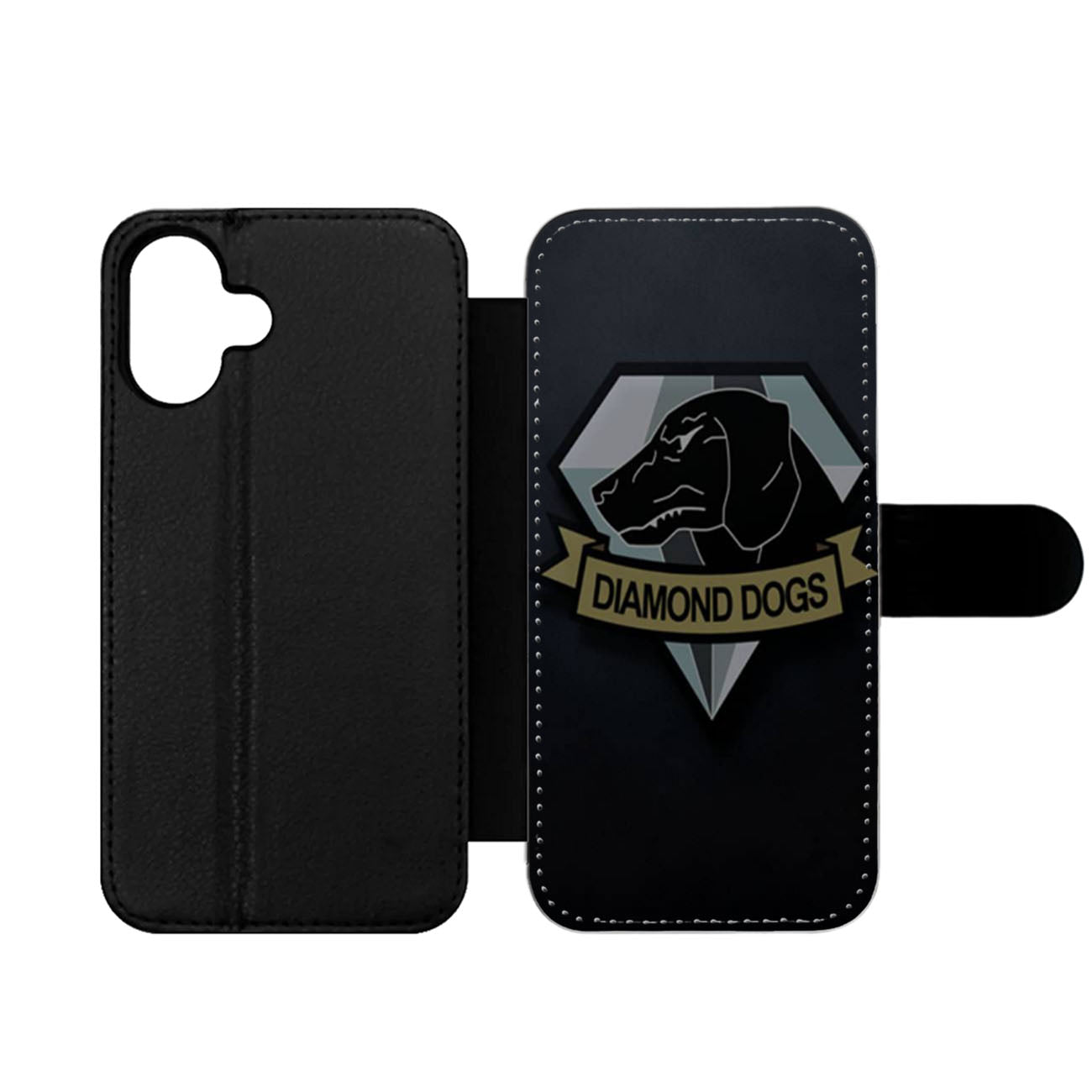 Diamond Dogs Logo Mgs Five Wallet iPhone Case
