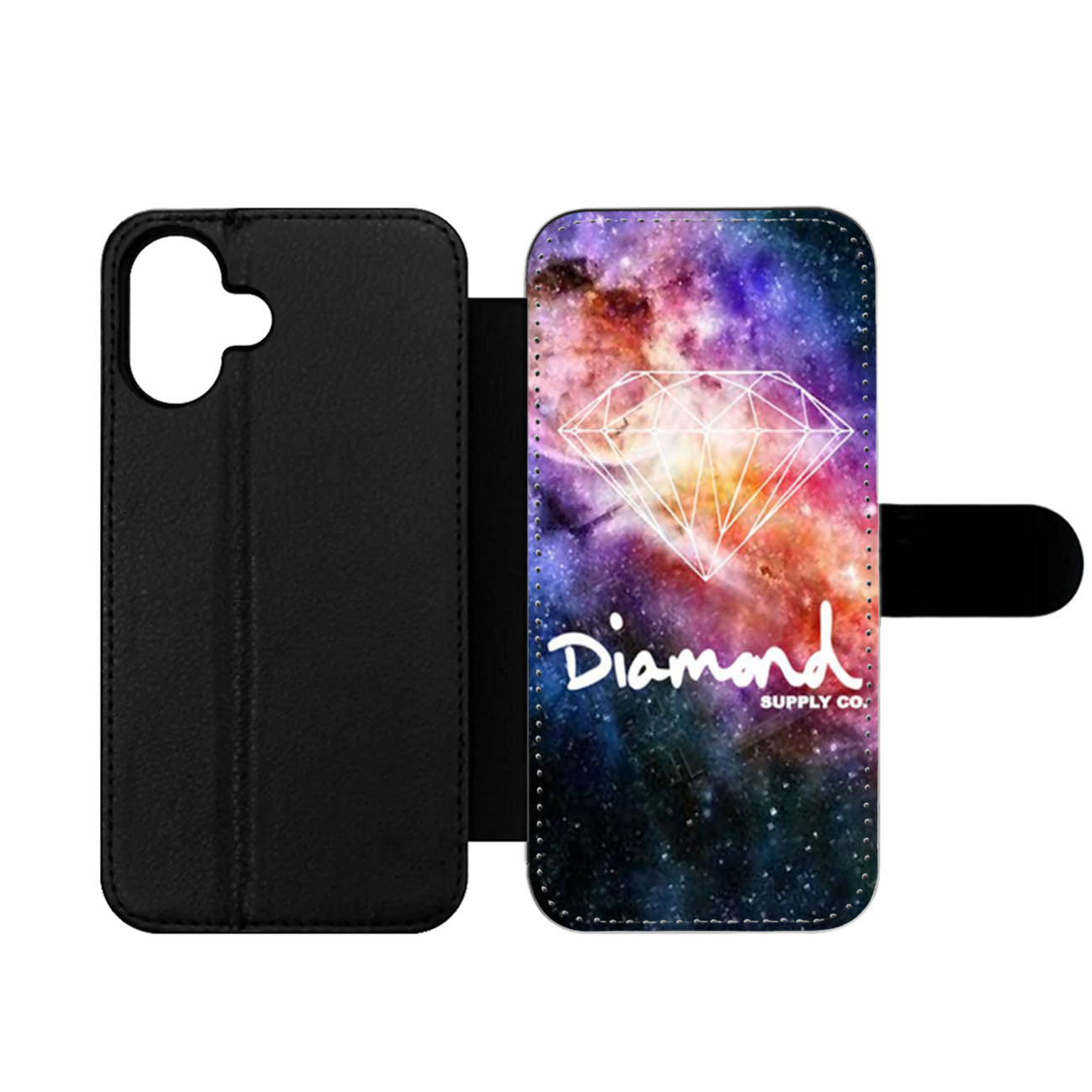 Diamond Supply Co Galaxy Nebula Wallet iPhone Case