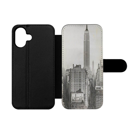 Dirigible Docked on Empire State Building Wallet iPhone Case