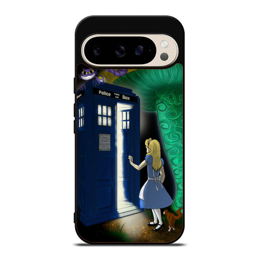 Disney Alice In Wonderland Tardis Doctor Who Google Pixel 9 Pro Case
