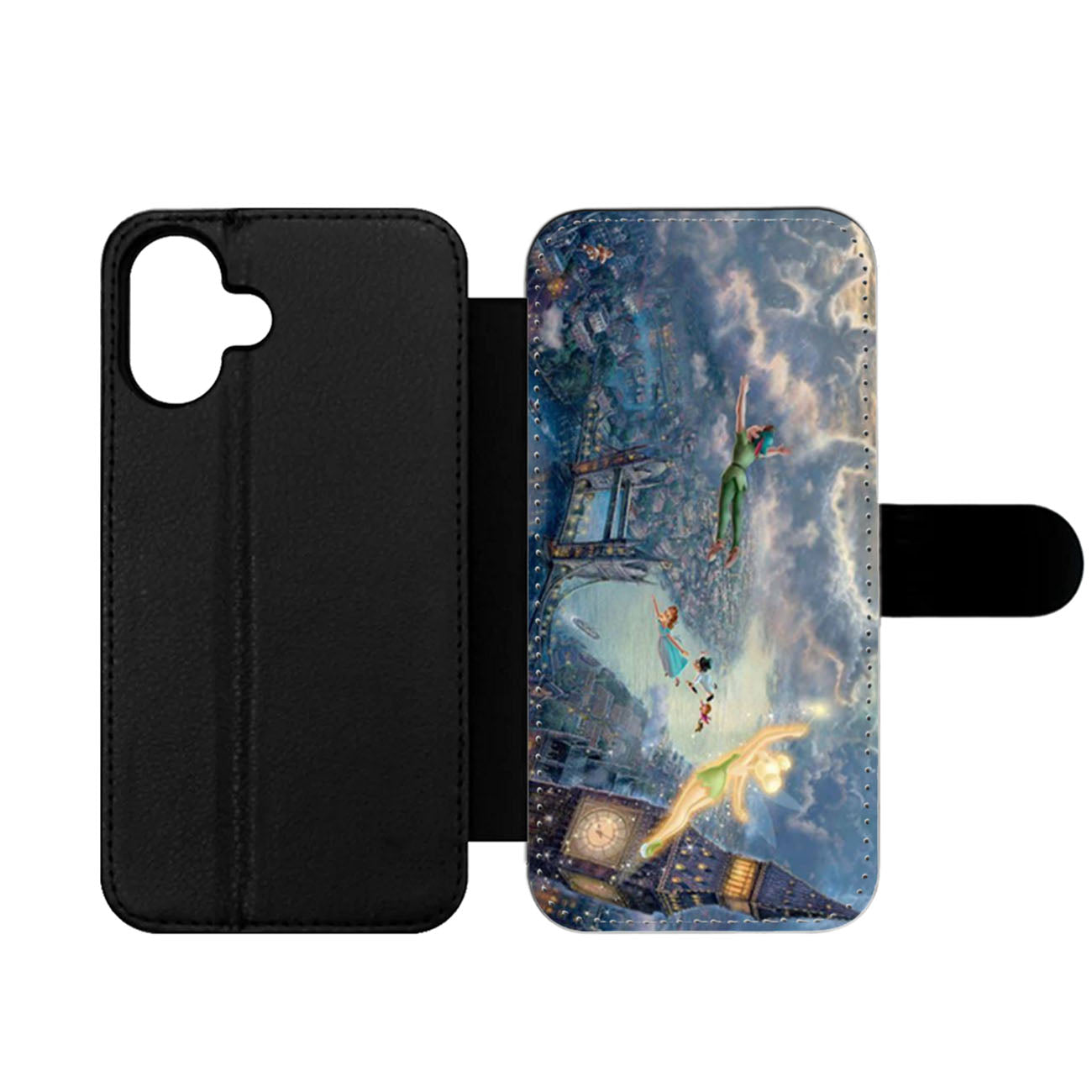 Disney Peter Pan Art Design Wallet iPhone Case