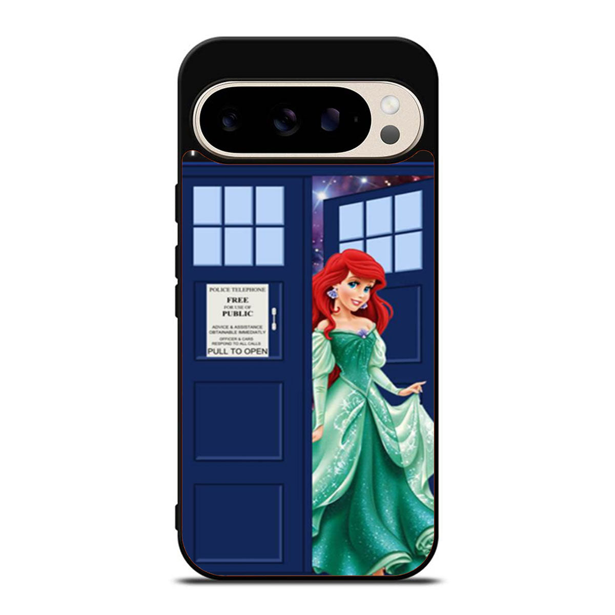Disney Princess Ariel Tardis Police Box Google Pixel 9 Pro Case