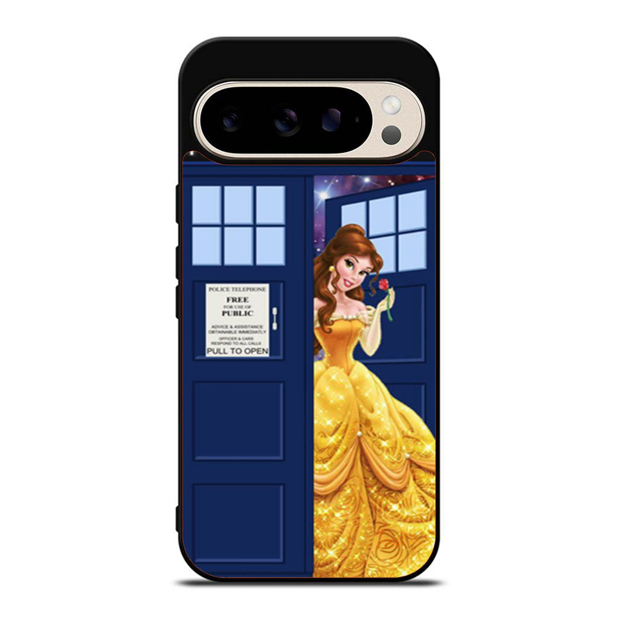 Disney Princess Belle Tardis Police Box Two Google Pixel 9 Pro Case