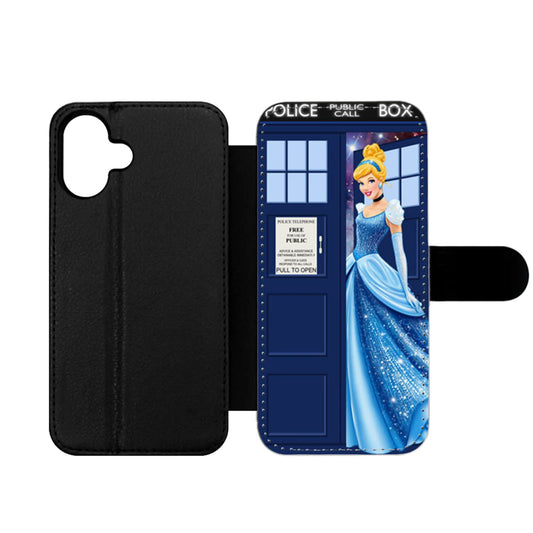 Disney Princess Cinderella Tardis Police Box Wallet iPhone Case