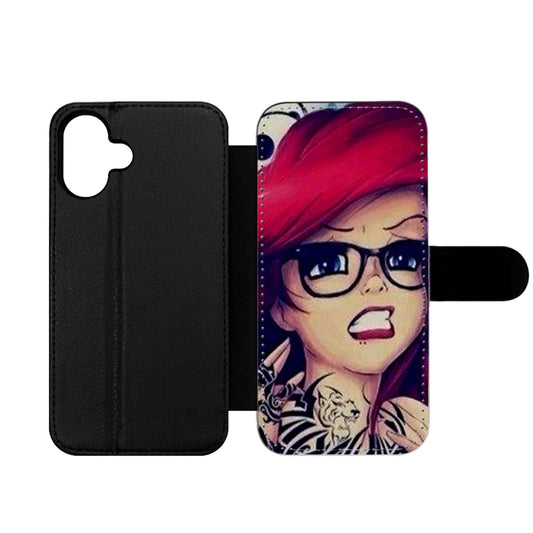 Disney Princess Tattoos and Piercings Wallet iPhone Case