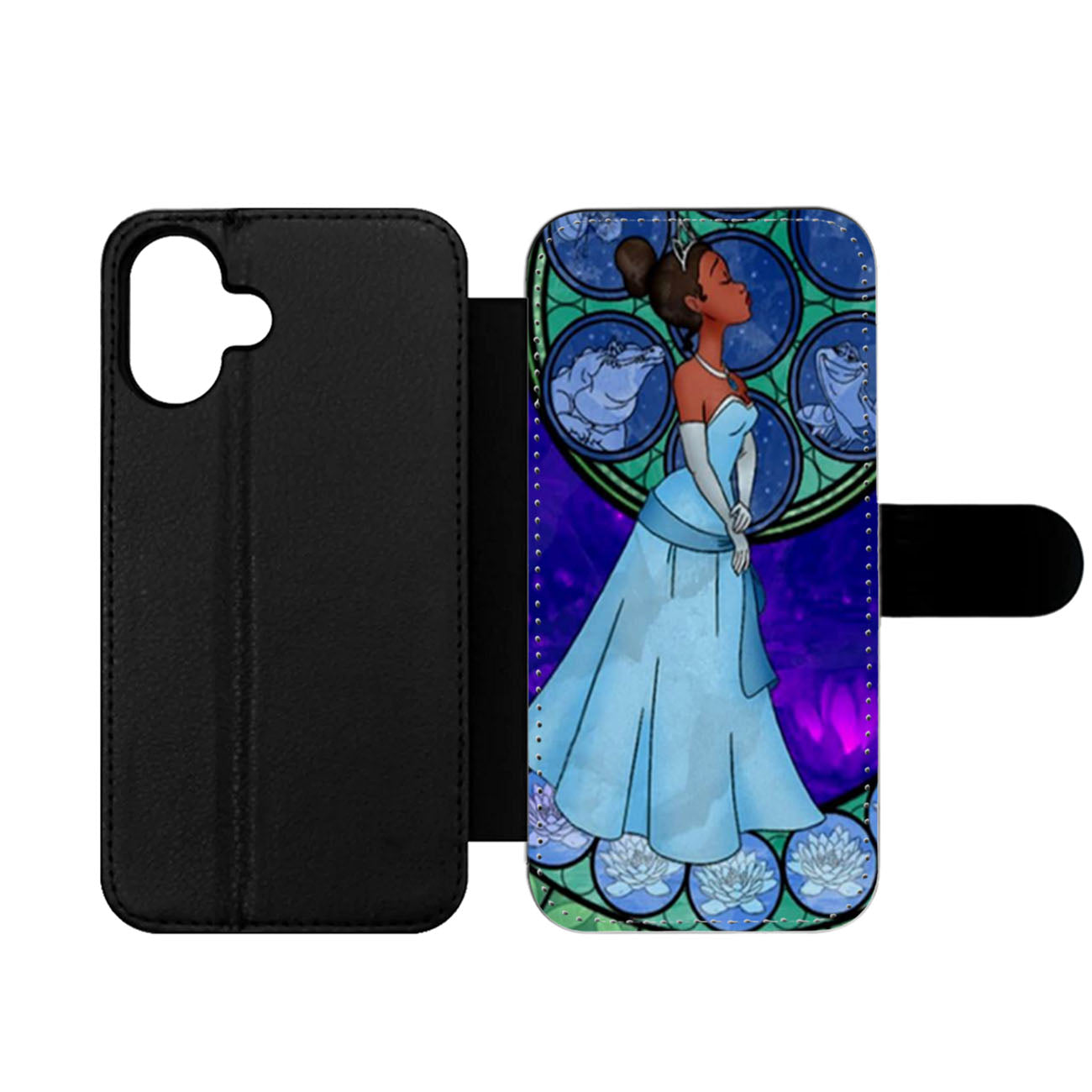 Disney Princess Tiana Stained glass Wallet iPhone Case