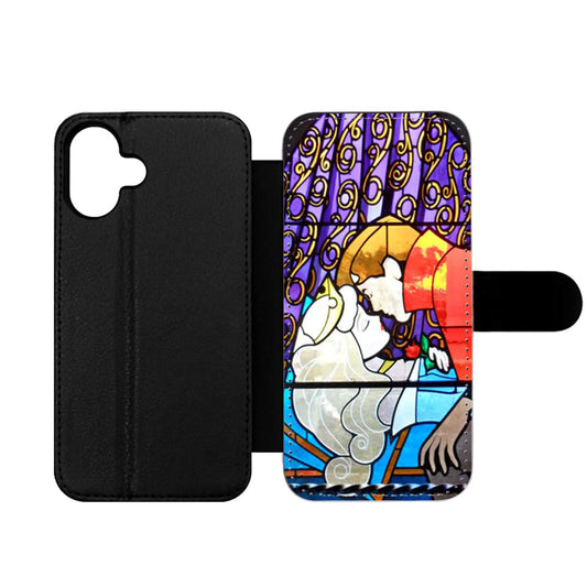 Disney Sleeping Beauty Kissing Wallet iPhone Case