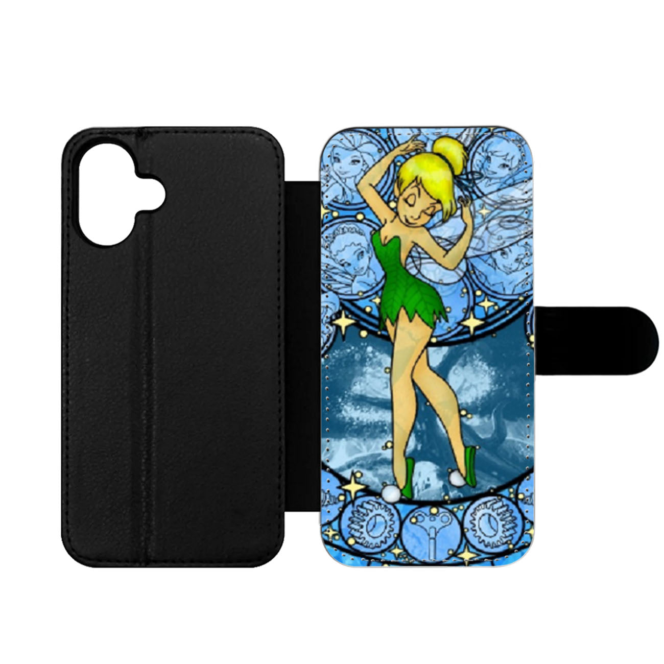 Disney Tinkerbell Stained Glass Wallet iPhone Case