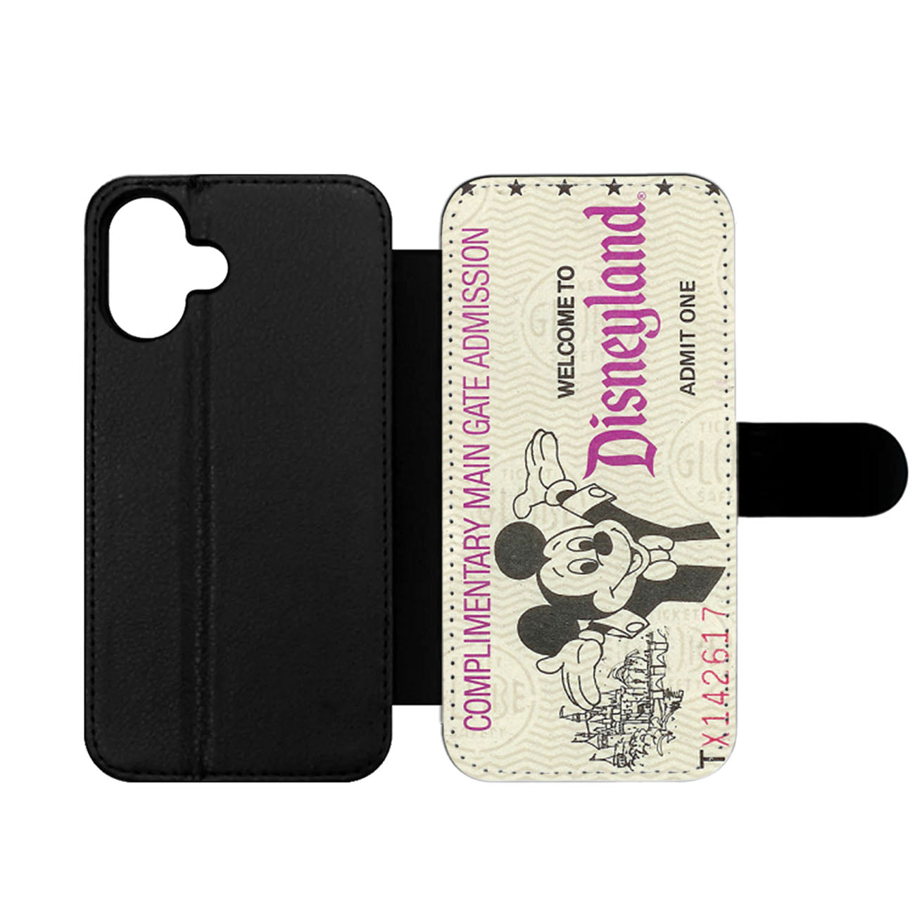 Disneyland Ticket Two Wallet iPhone Case