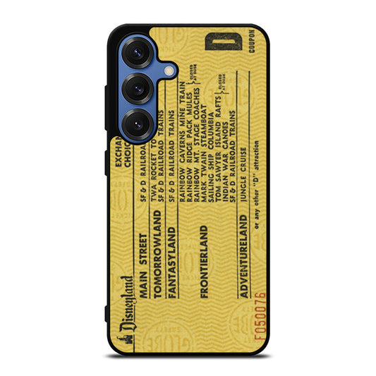 Disneyland Ticketbook Samsung S25 Ultra Case