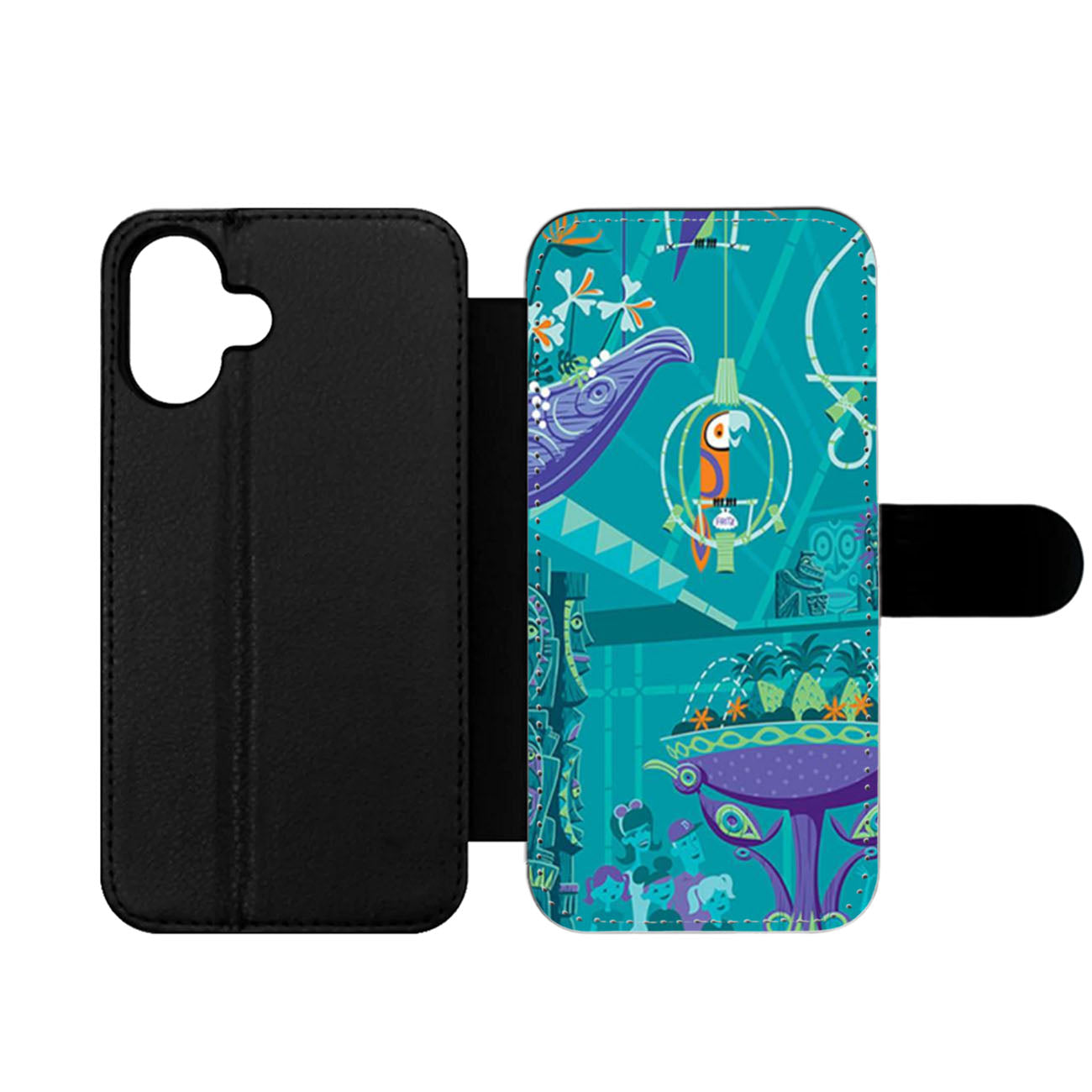 Disneyland Tiki Room Wallet iPhone Case