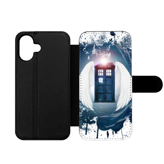 Doctor Who TARDIS with Wings Wallet iPhone Case