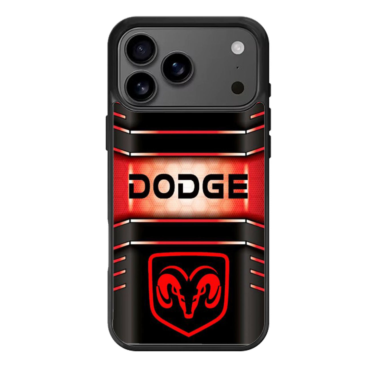 Dodge Striped Red iPhone 17 Pro Max Case