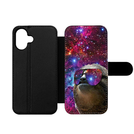Dolla Bill Sloth Look Galaxy Nebula Wallet iPhone Case