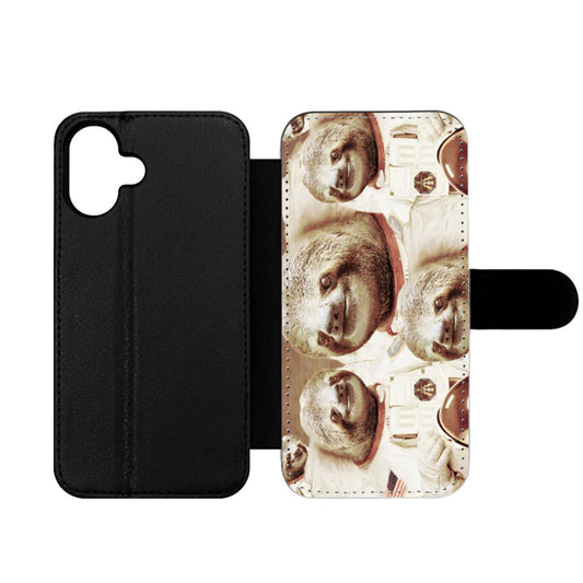 Dolla Dolla Bill Sloth Astronaut Two Wallet iPhone Case