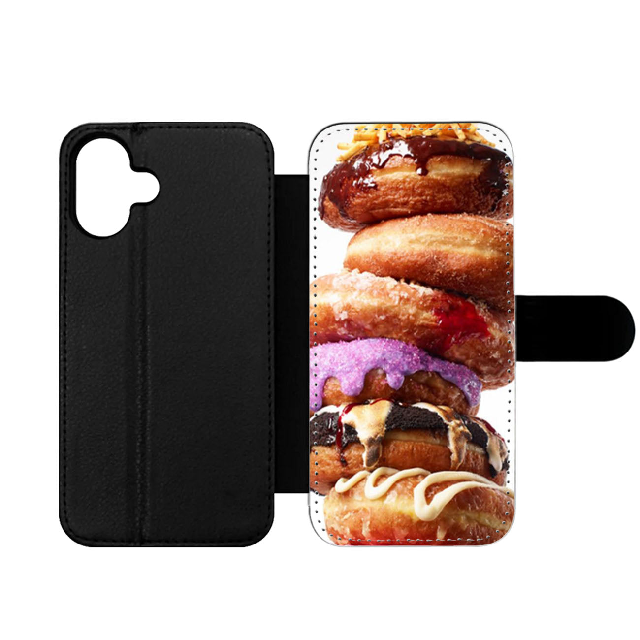 Doughnuts Tower Wallet iPhone Case