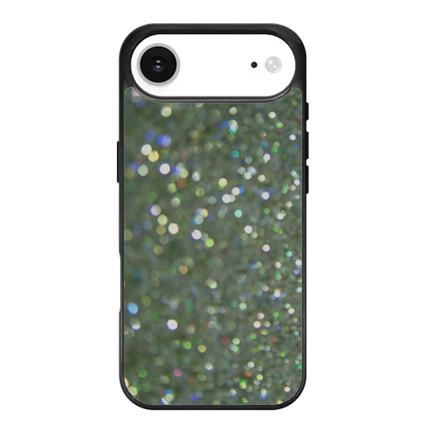 Down Faux Glitter silver iPhone Air Case
