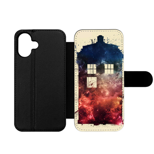 Dr Who Tardis Galaxy Wallet iPhone Case