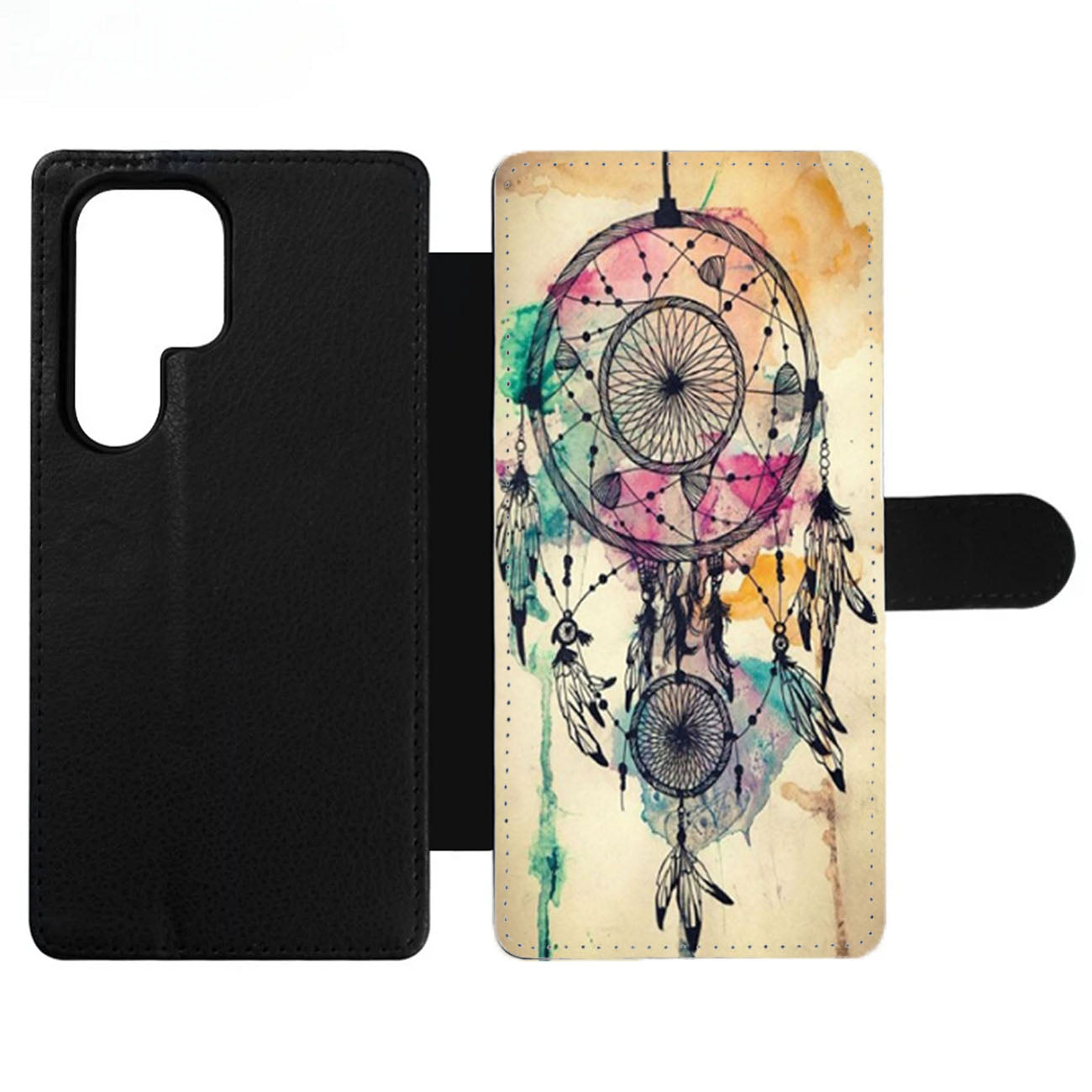 Dream Catcher Watercolor Dripping Wallet Samsung Case