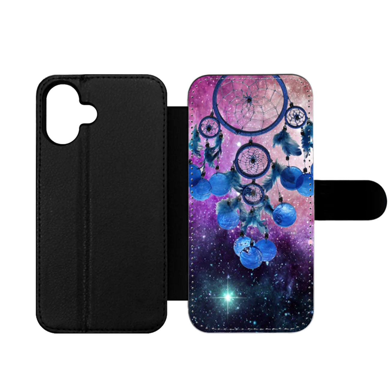 Dreamcatcher Galaxy Nebula Wallet iPhone Case