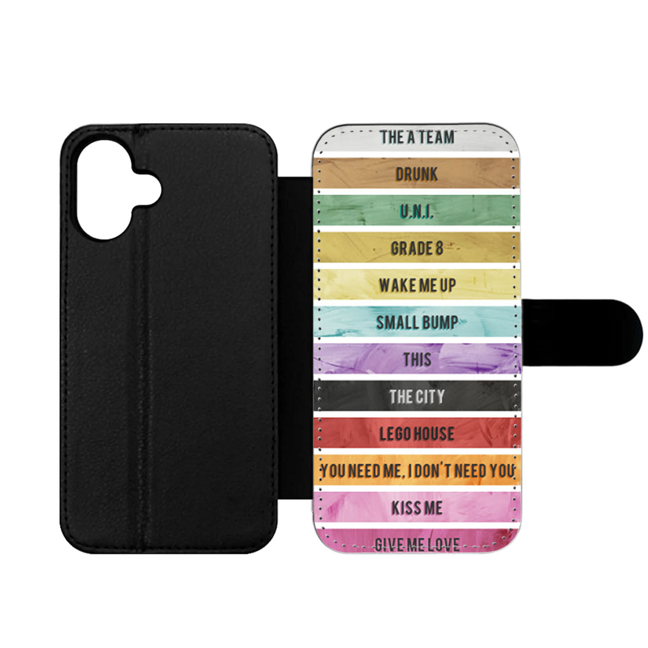 Ed Sheeran Music Tracklist Wallet iPhone Case