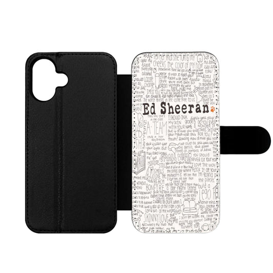 Ed Sheeran Quotes Wallet iPhone Case