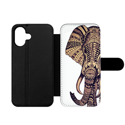 Elephant Aztec Wallet iPhone Case