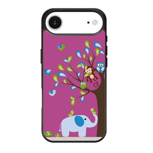 Elephant and Owl iPhone Air Case